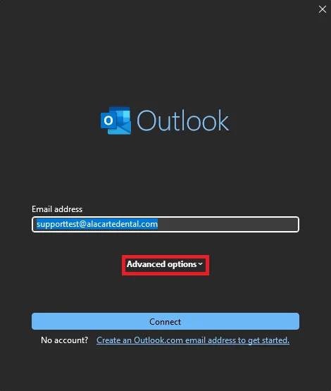 outlook 365 setup instructional image 3